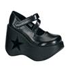 DemoniaCult - DYNAMITE03 Wedges - Black Product image